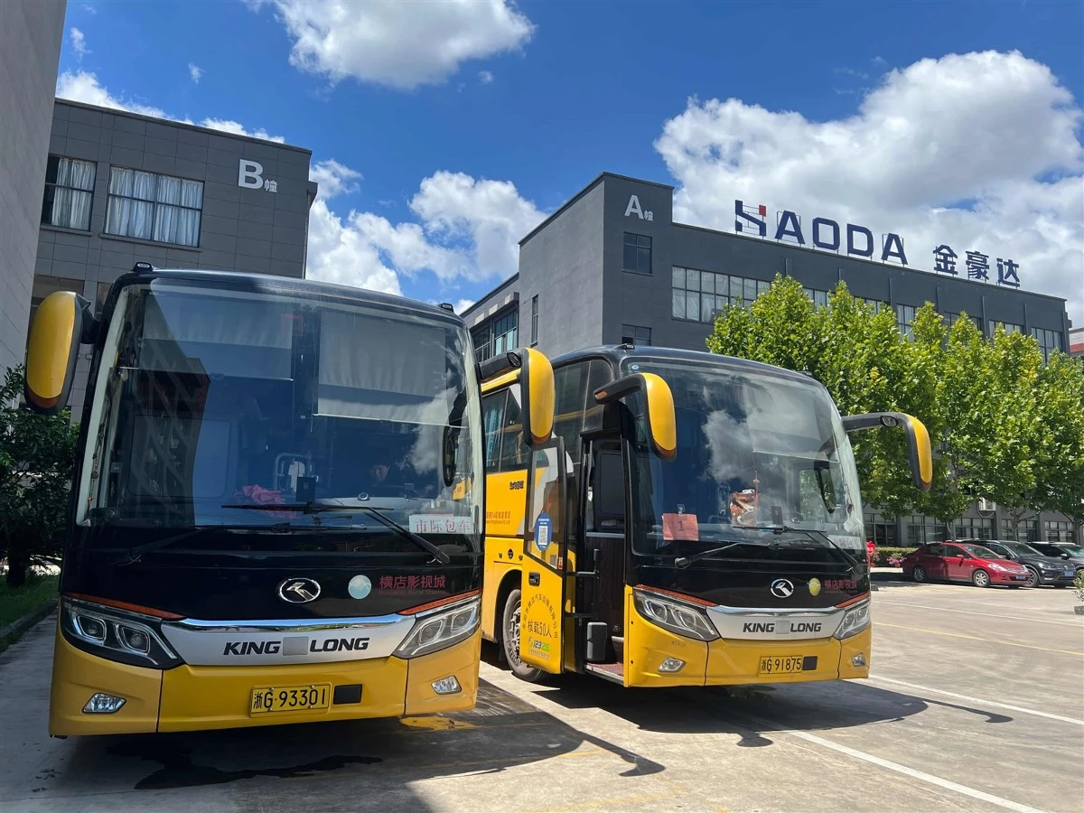 HAODA employees preparing for a team-building trip to Hengdian Dream Valley in Zhejiang, China HAODA employees preparing for a team-building trip to Hengdian Dream Valley in Zhejiang, China